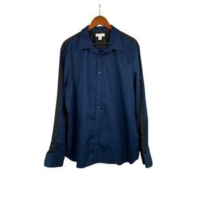 Calvin Klein Mens XL Blue Button-Down Shirt